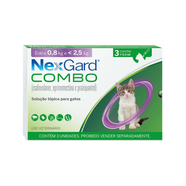 Nexgard Combo - 0,8kg á 2,5kg