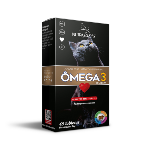 Ômega 3 Gatos - 45 tabletes