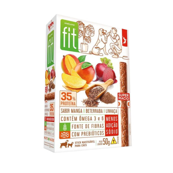 Stick Fit Petisco Palito Spin Pet para Cães Sabor Manga 50g