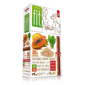 Stick Fit Petisco Palito Spin Pet para Cães Sabor Mamão 50g