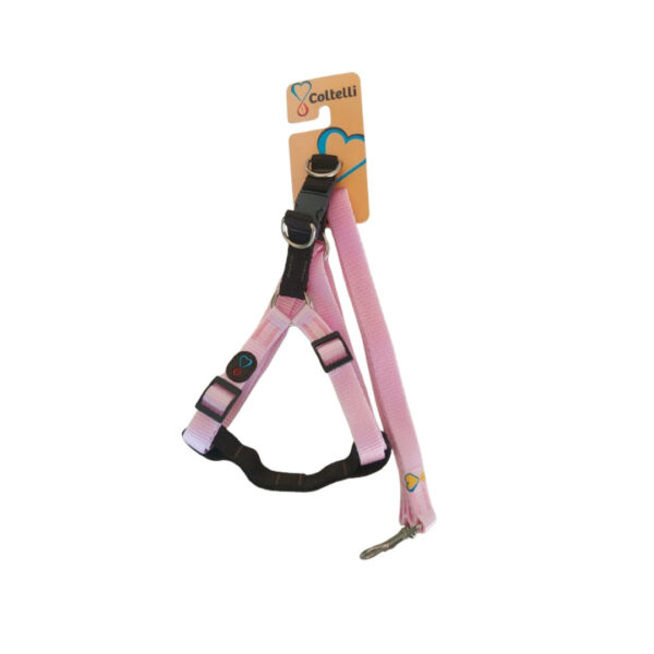 Conjunto Peitoral Walking Rosa Bebe Liso M