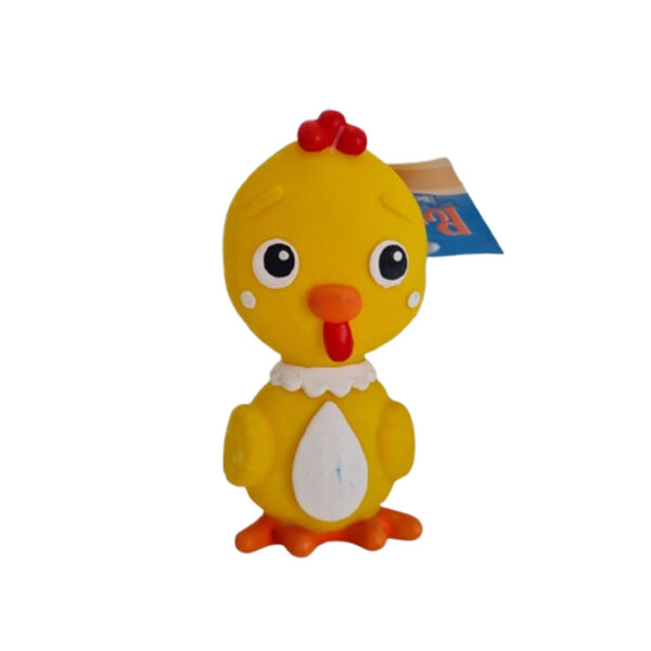 Brinquedo Látex Pintinho P 12cm Apito