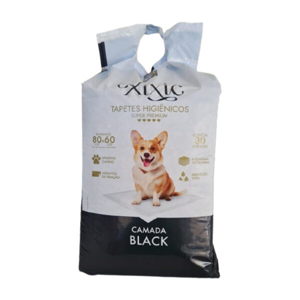 Tapete Higiênico Xixic com Camada Black 80x60 30 und